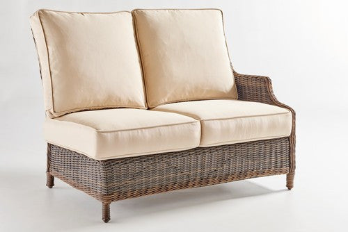 Replacement Cushions for South Sea Rattan Barrington Love Seat, Left and Right Arm Love Seat