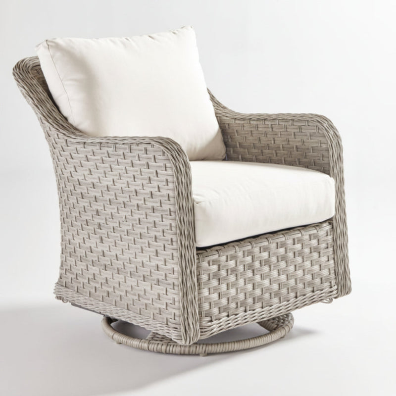 South Sea Rattan Mayfair Wicker Outdoor Swivel Glider