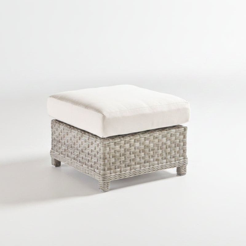 South Sea Rattan Mayfair Wicker Outdoor Ottoman