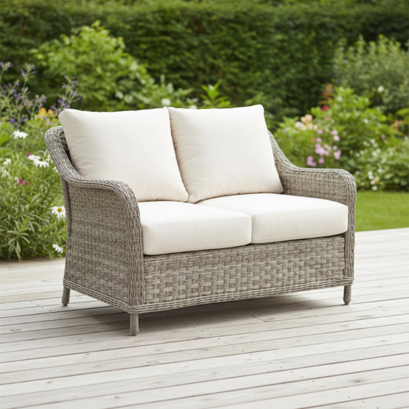 South Sea Rattan Mayfair Wicker Outdoor Right Arm Loveseat