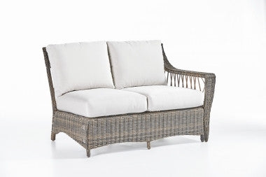 Replacement Cushions for South Sea Rattan St John Wicker Love Seat and One Arm Love Seat