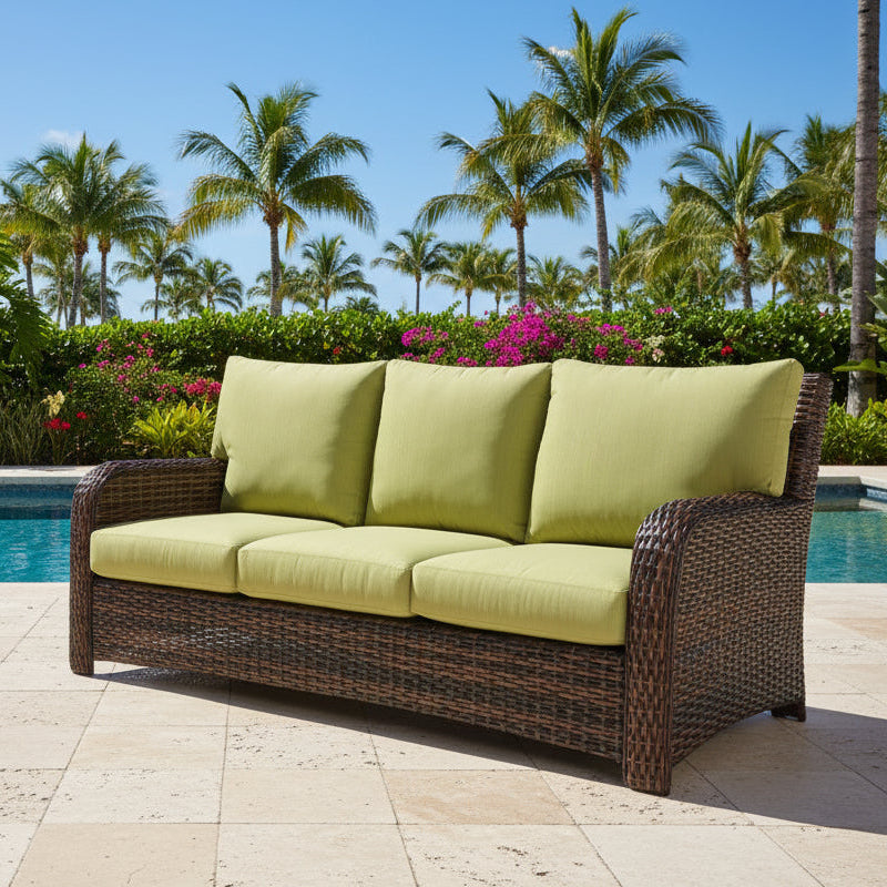 South Sea Rattan Saint Tropez Wicker Outdoor Sofa