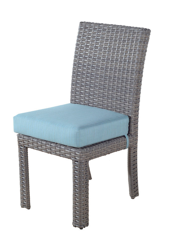 South Sea Rattan Saint Tropez Outdoor Wicker Rectangle Dining Side Chair