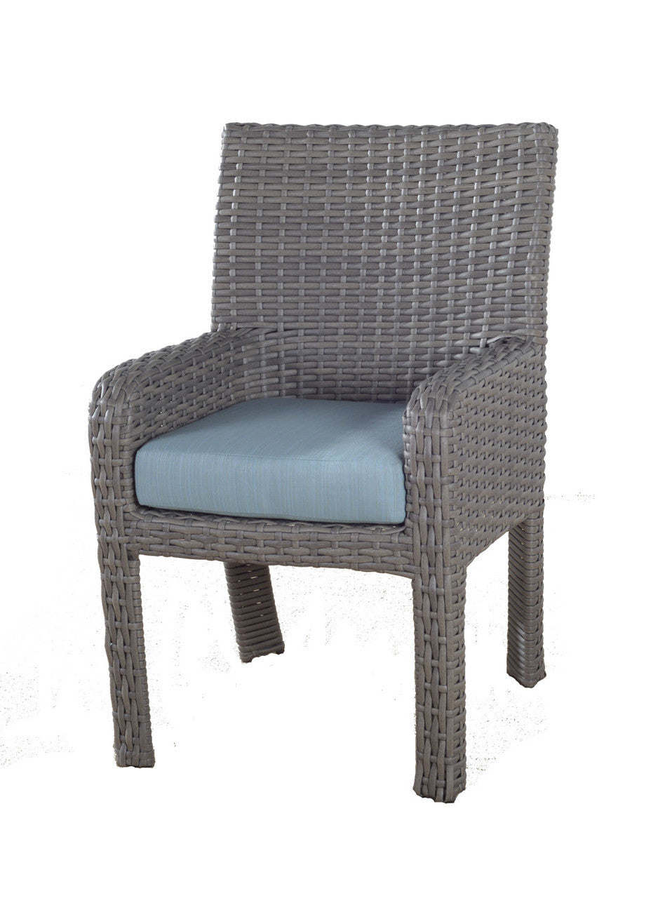 South Sea Rattan Saint Tropez Outdoor Wicker Rectangle Dining Arm Chair