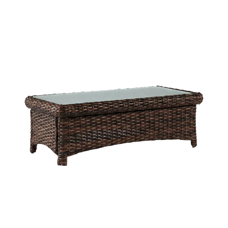 South Sea Rattan Saint Tropez Wicker Outdoor 6-Person Patio Lounge Set