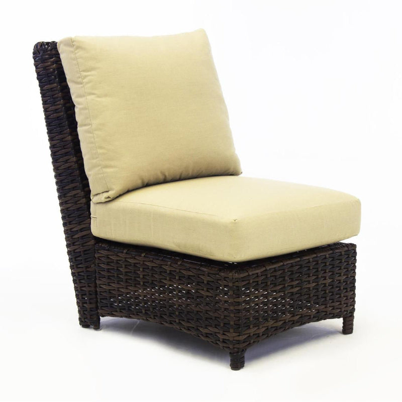 South Sea Rattan Saint Tropez Wicker Outdoor Sectional Armless
