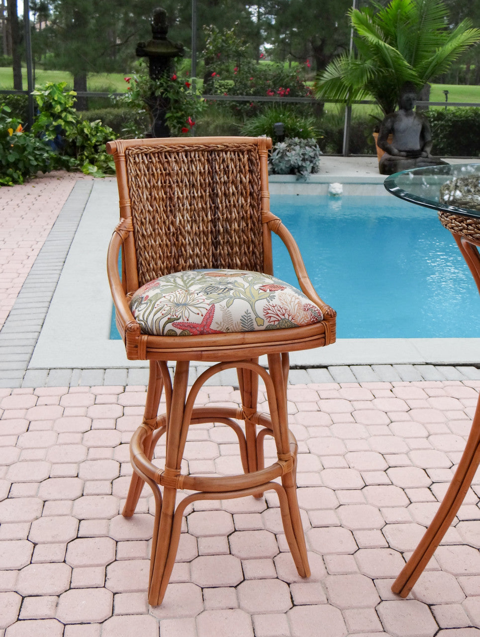 Rattan and best sale wicker bar stools