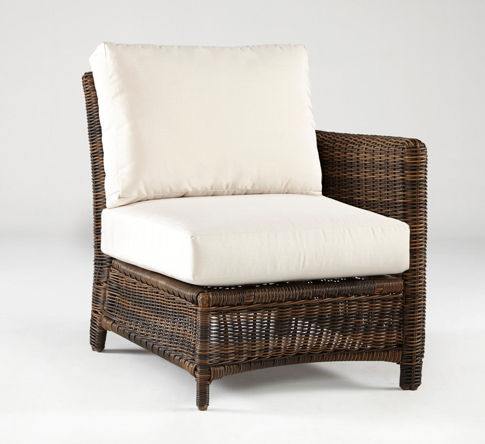 South Sea Rattan Del Ray Resin Wicker Sectional Right End Piece