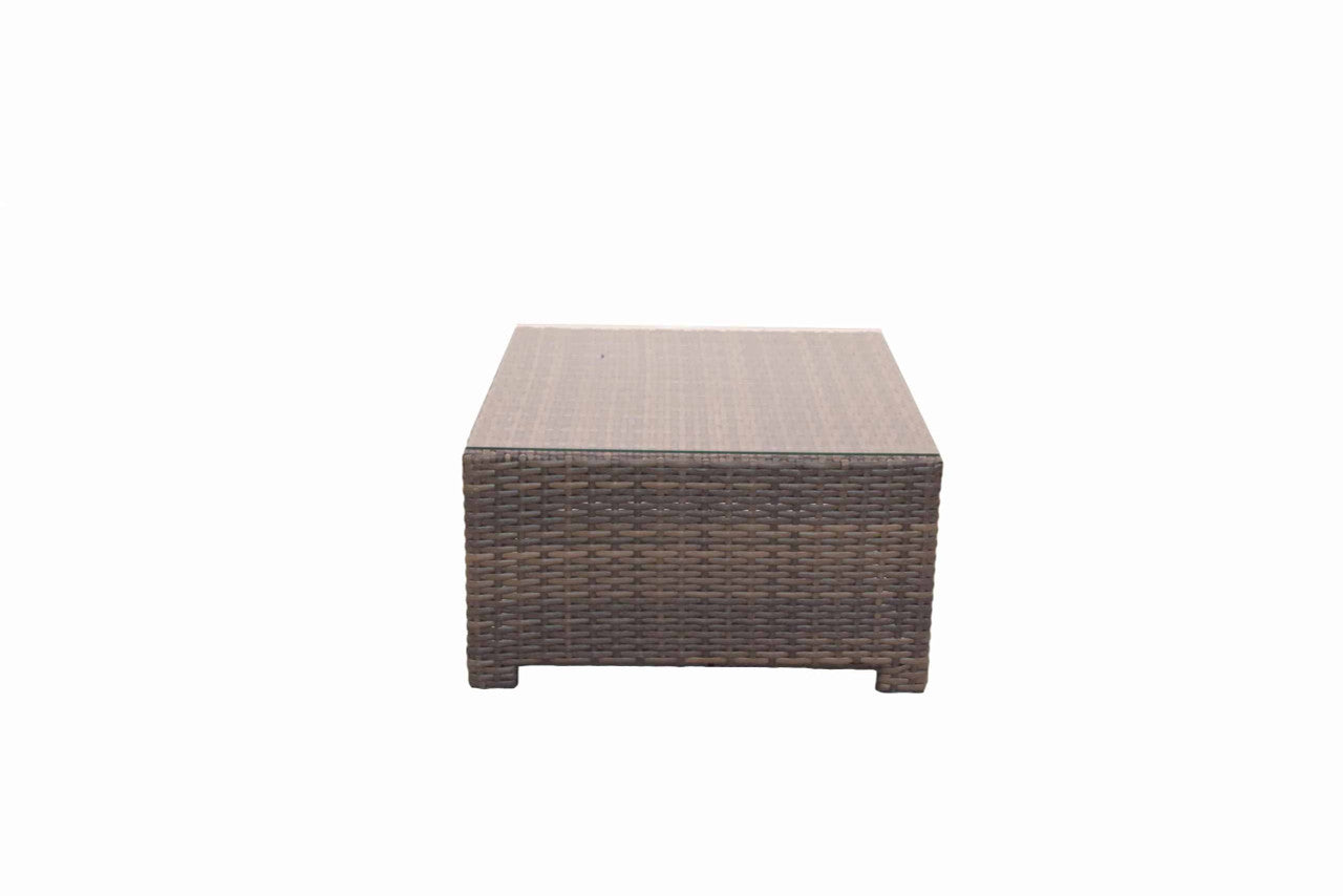 Forever Patio Horizon Wicker Wedge Square Coffee Table