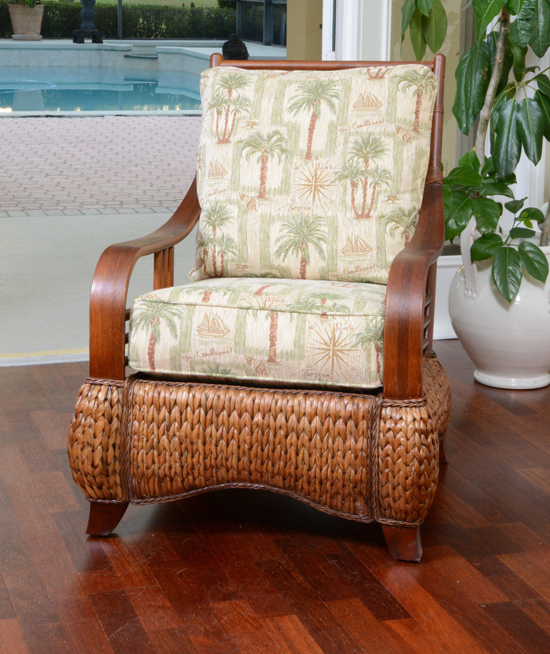 Alexander & Sheridan Key Largo Rattan Indoor Lounge Chair