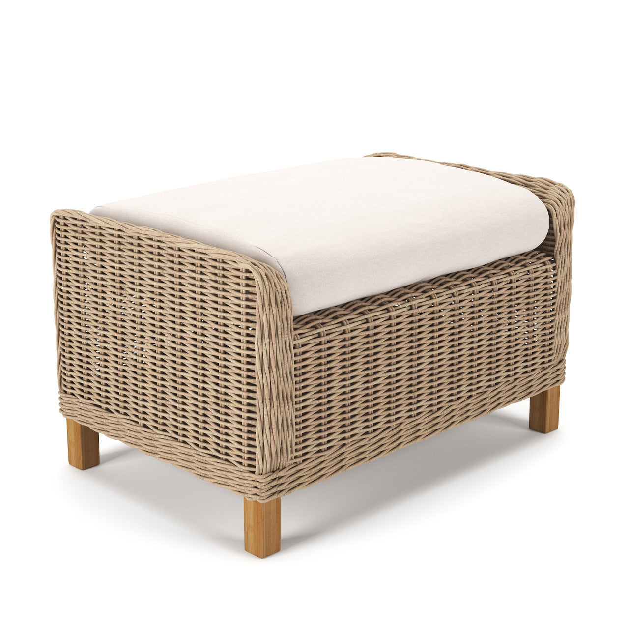 Forever wicker chair and ottoman sales