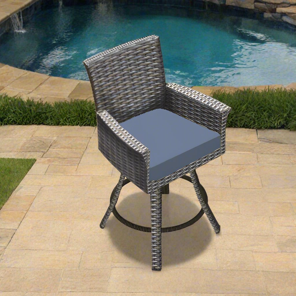 Forever Patio Universal Woven 25" Counter Height Swivel Stool - Premium Weave