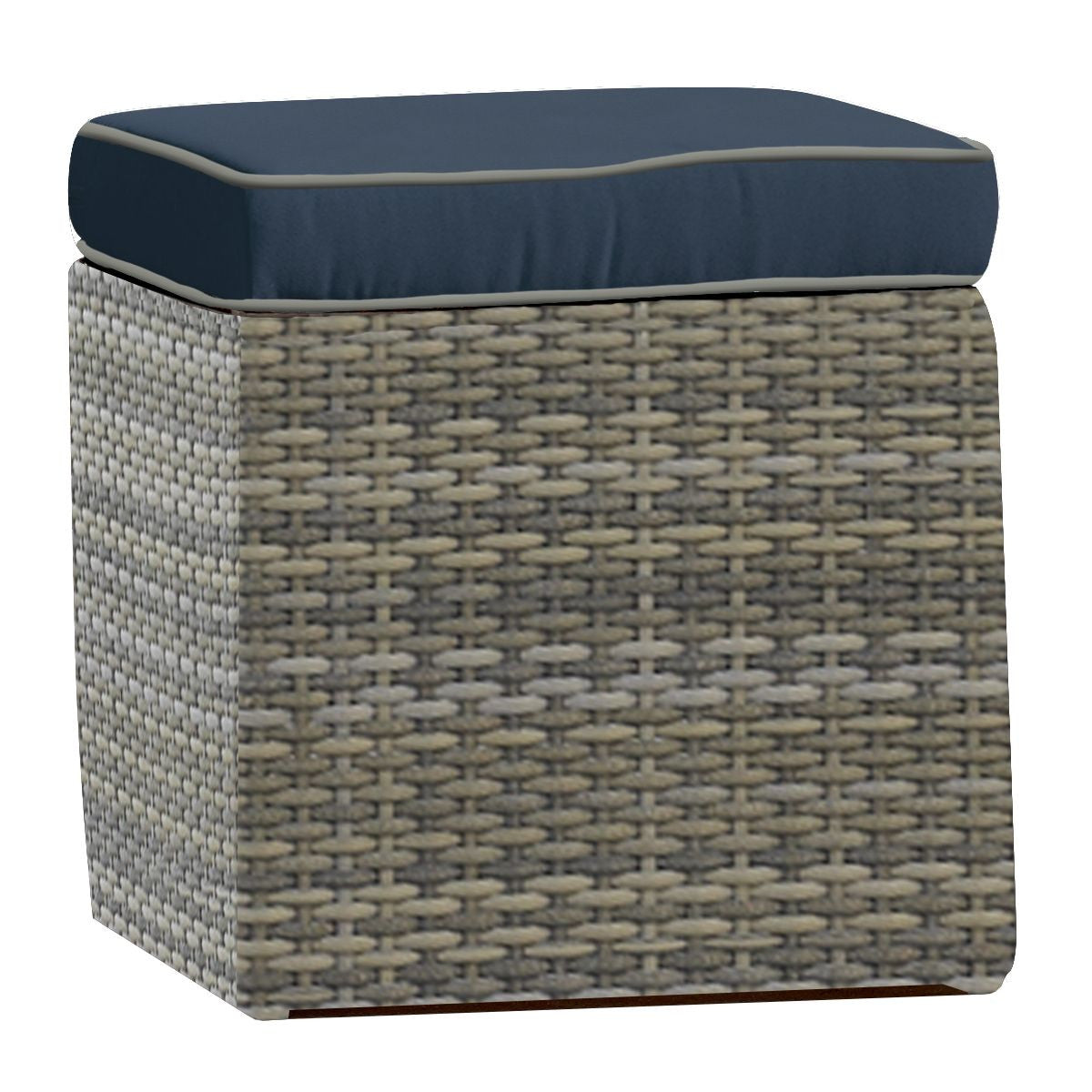 Forever Patio Universal Woven Cube Ottoman - Flat Weave