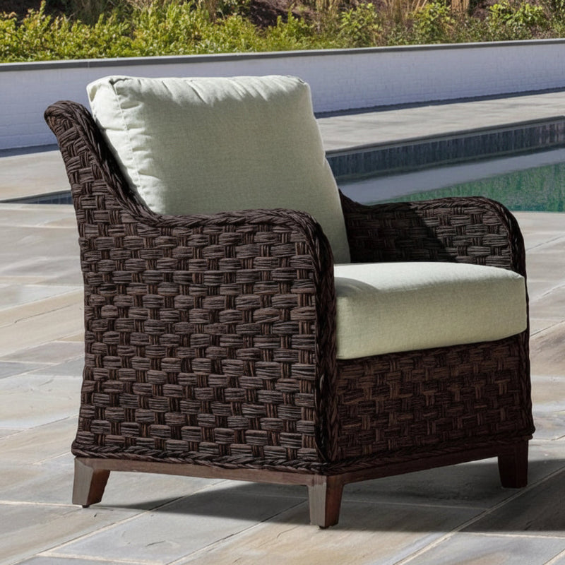 South Sea Rattan Grand Isle Wicker Outdoor Club Chair