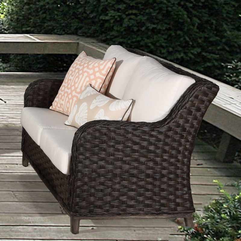 South Sea Rattan Grand Isle Wicker Outdoor Loveseat