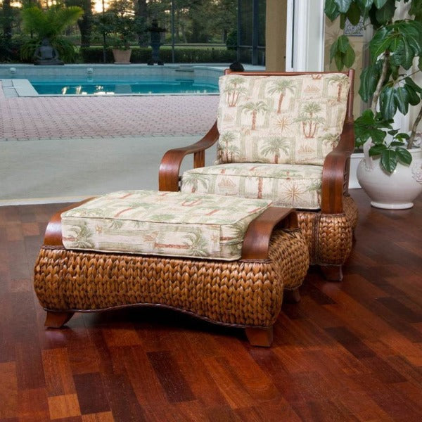 Alexander & Sheridan Key Largo Rattan Indoor 2 Piece Lounge Chair Set