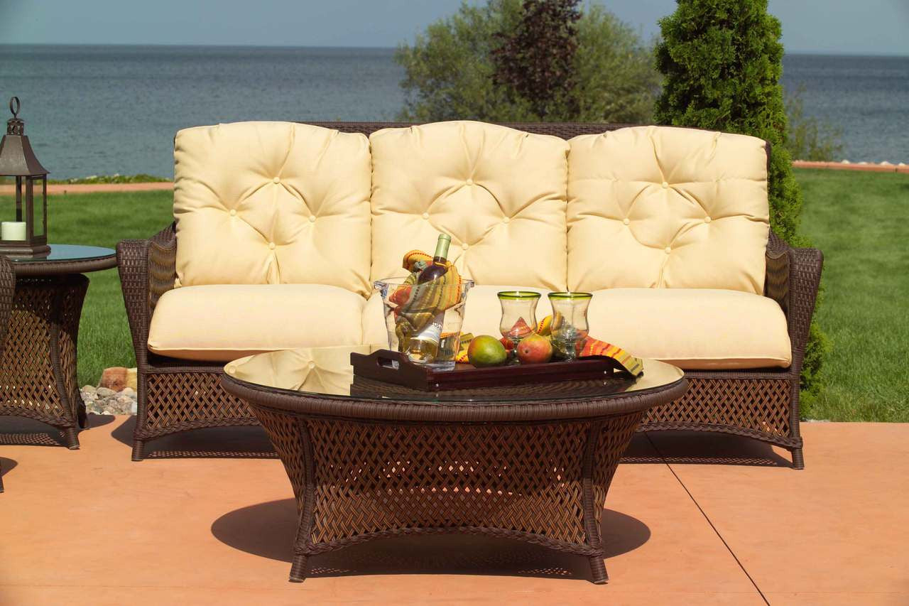 Lloyd Flanders Grand Traverse Wicker Sofa - Main Image
