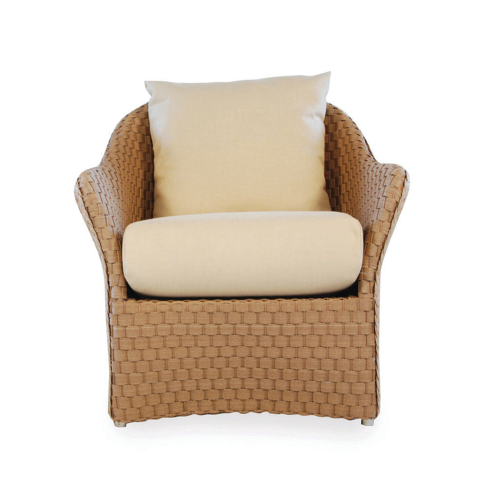 Lloyd Flanders Weekend Retreat Wicker Outdoor Lounge Chair + Ottoman