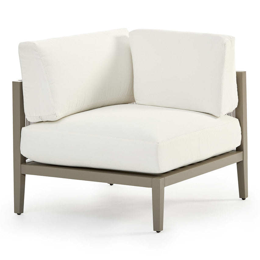 South Sea Rattan Nicole Aluminum Sectional Outdoor Lounge Chair