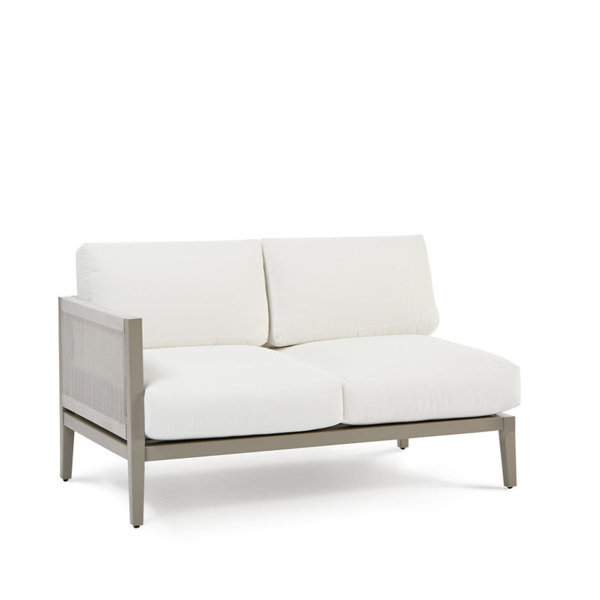 South Sea Rattan Nicole Aluminum 4-Piece Sectional Patio Lounge Set