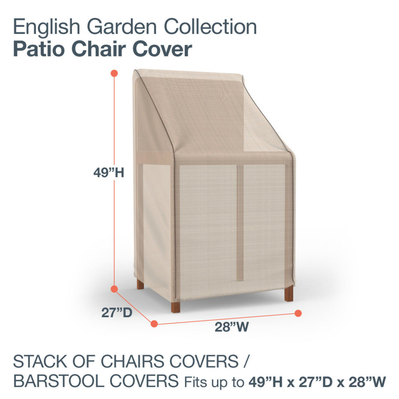 Budge Industries English Garden Patio Stack of Chair Cover