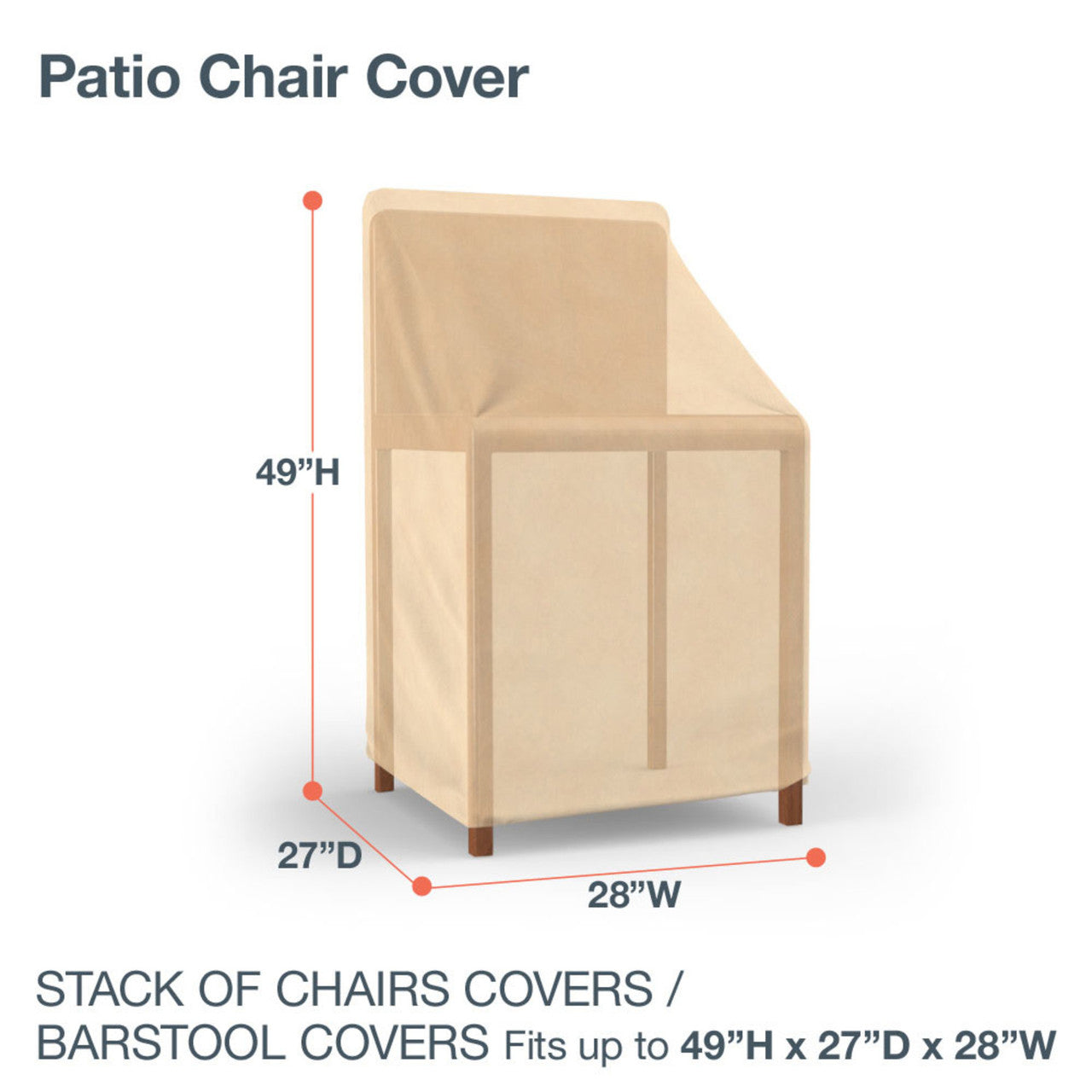Budge Industries All Seasons Patio Stack of Chair Cover