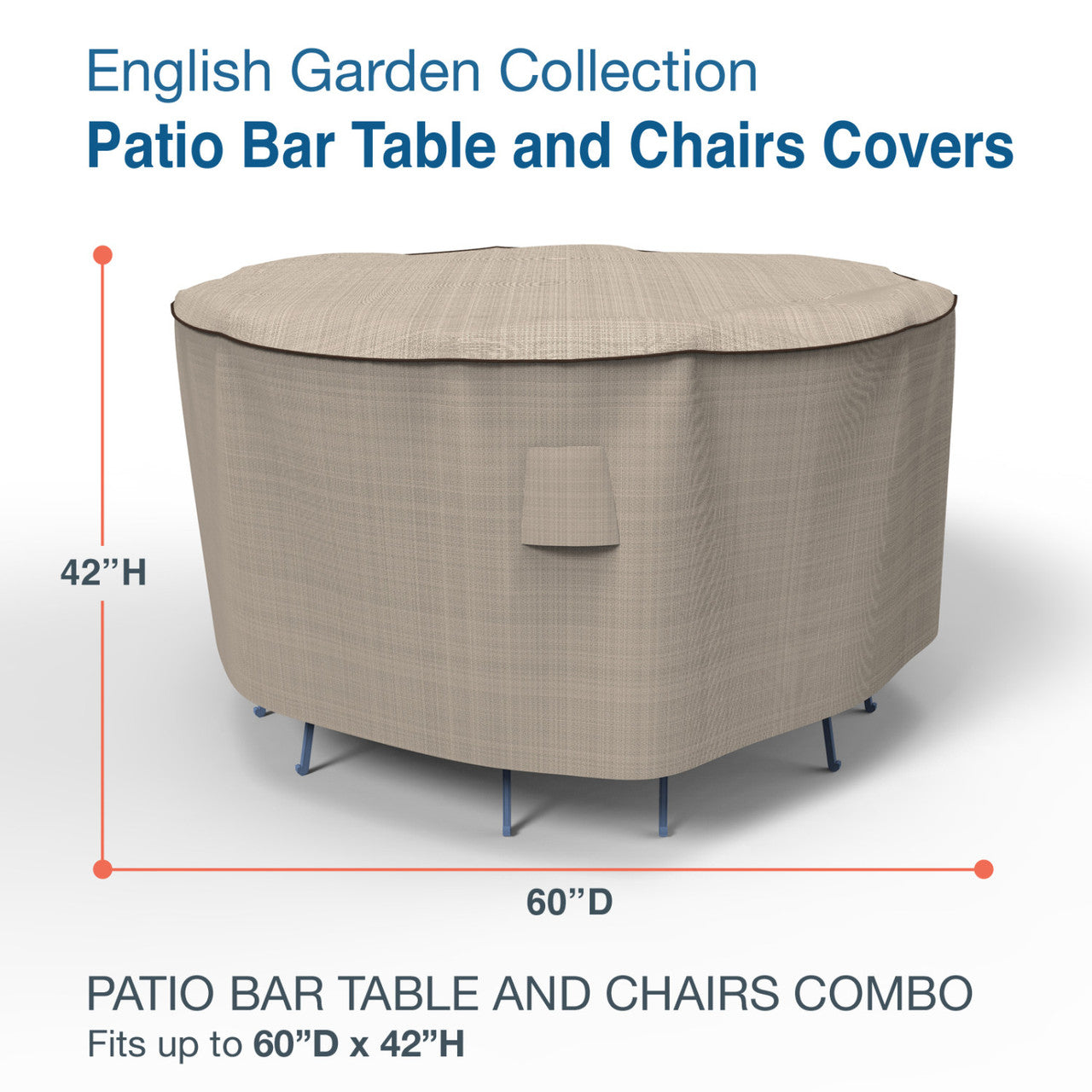 Budge Industries English Garden Patio Barn Table Cover - Medium