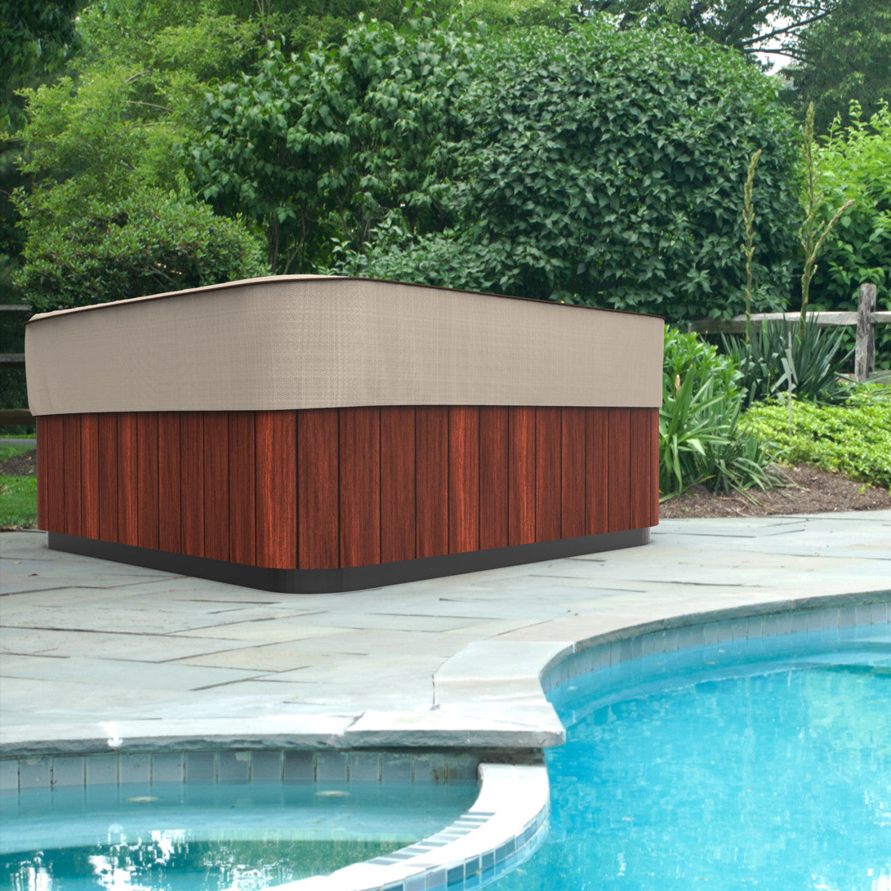 Budget Industries English Garden Hot Tub Cover - Large