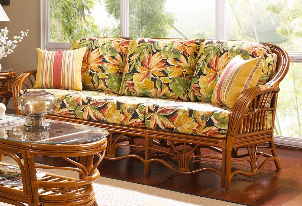 Replacement Cushions for South Sea Rattan Palm Harbor Sofa
