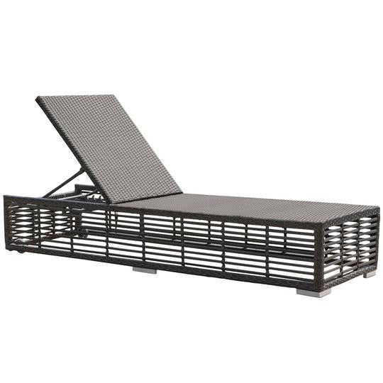 Panama Jack Graphite Chaise Lounge with Wheels