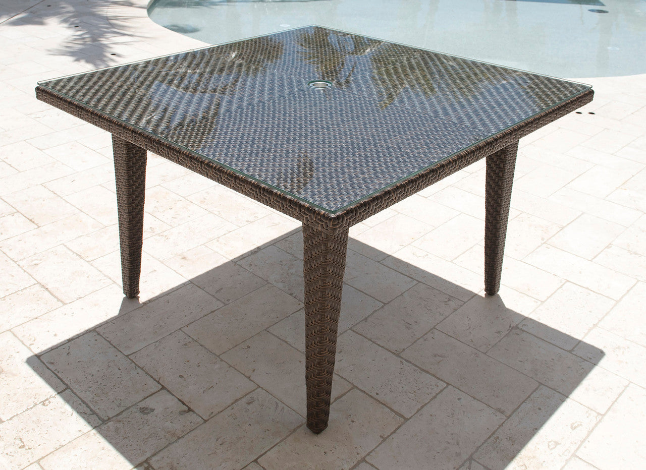 Panama Jack Oasis Square Table with Glass