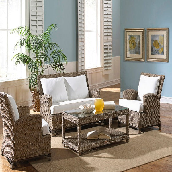 Panama Jack Exuma 4 PC Living Set with Cushions