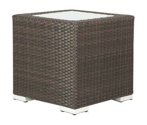 Source Furniture Lucaya Square Resin Wicker End Table