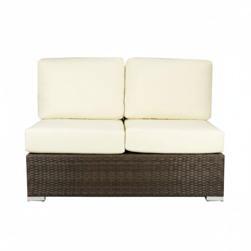 DecoScape Lucaya Wicker Outdoor Armless Loveseat
