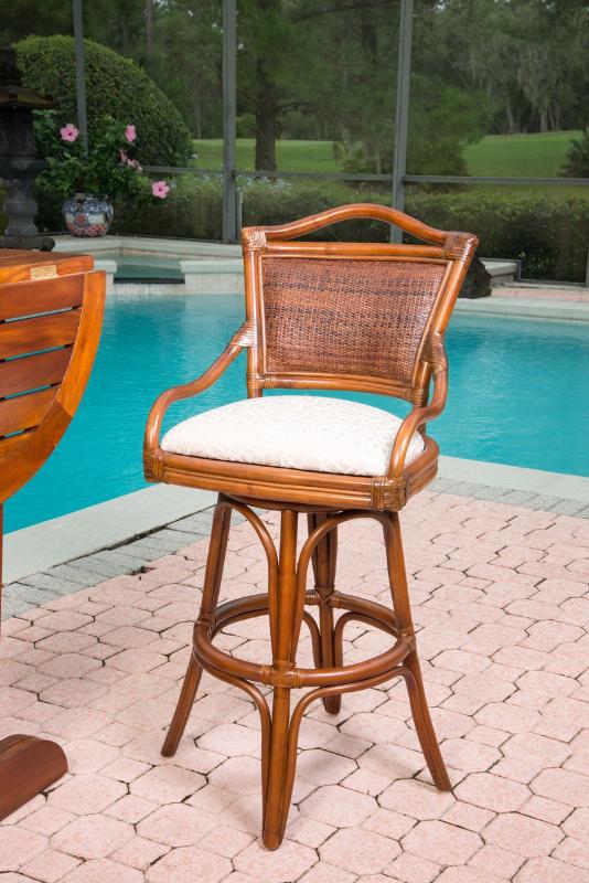 Alexander & Sheridan Serengeti Rattan Indoor 3 Piece Pub Set