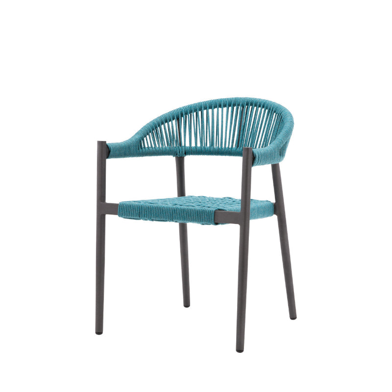 DecoScape Skye Aluminum Outdoor Dining Arm Chair
