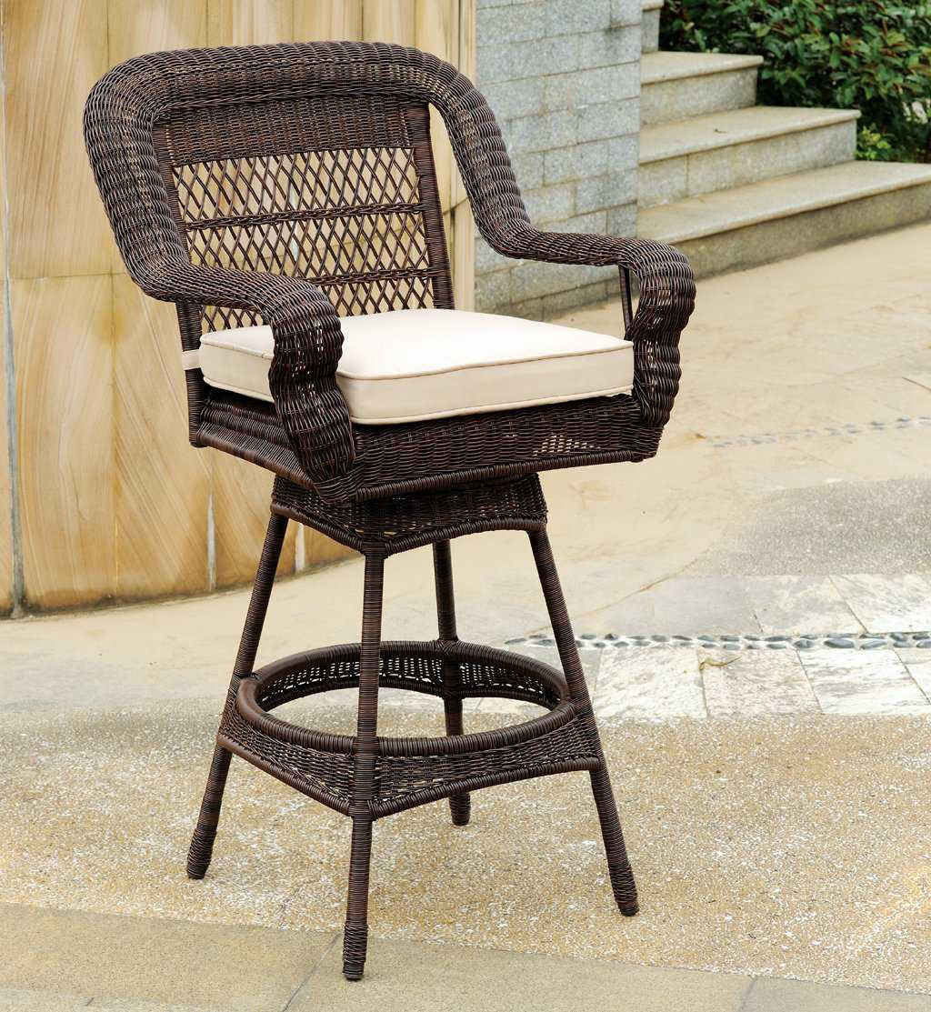 Replacement Cushions for South Sea Rattan Montego Bay 24" and 30" Wicker Swivel Bar Stool