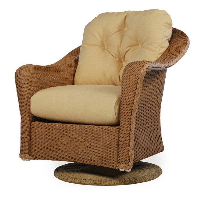 Lloyd Flanders Reflections Wicker Outdoor Swivel Rocker Lounge Chair