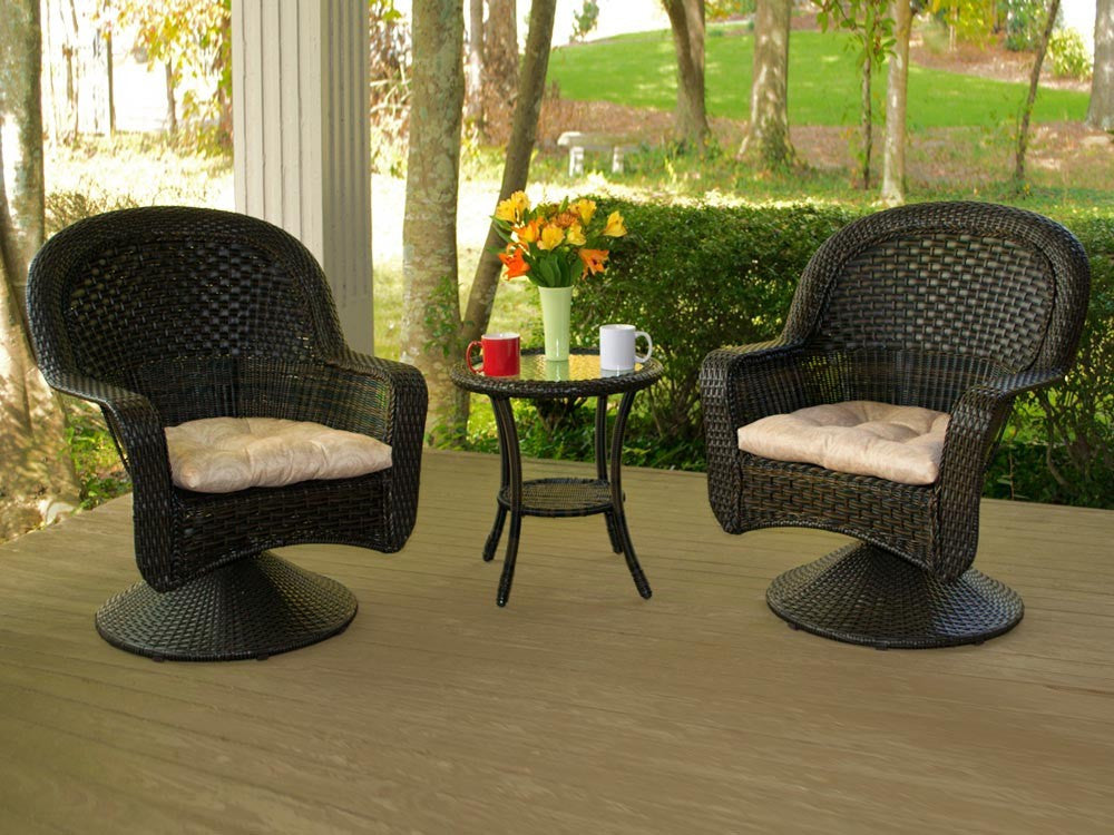 Tortuga Outdoor Resin Wicker After Dinner Bistro Set