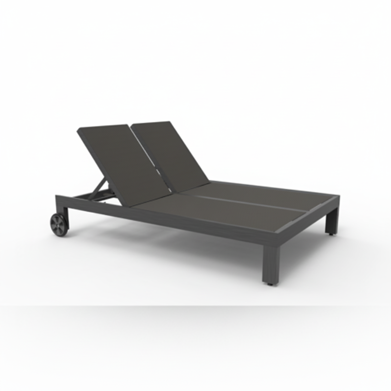 Sunset West Redondo Aluminum Outdoor Double Chaise Lounge