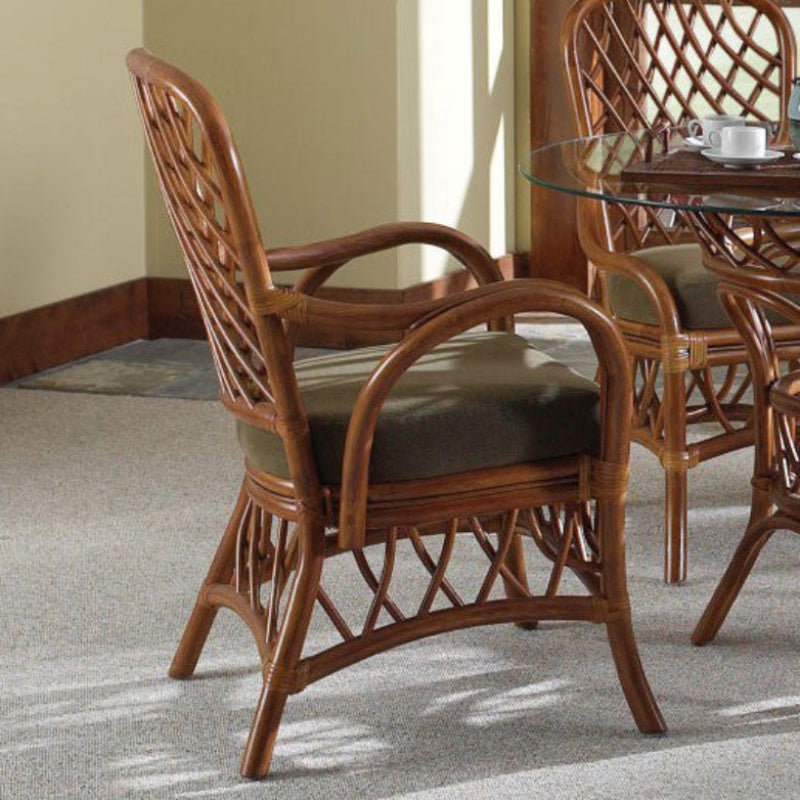 South Sea Rattan Antigua Rattan Indoor Dining Armchair