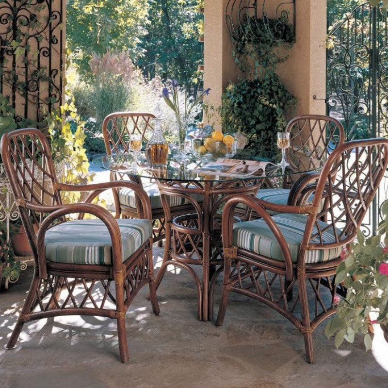 South Sea Rattan Antigua Rattan  Indoor 4-Person Dining Room Set