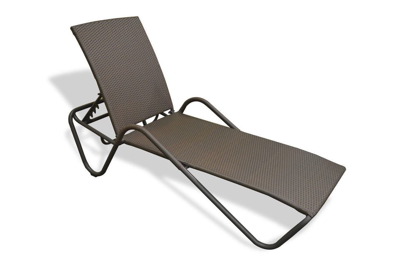 Wicker discount sun loungers