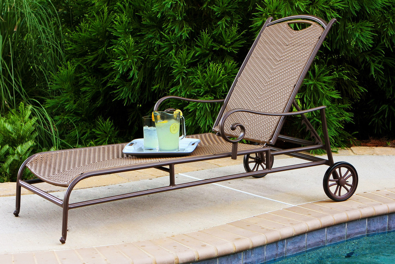 Wrought iron best sale sun lounger