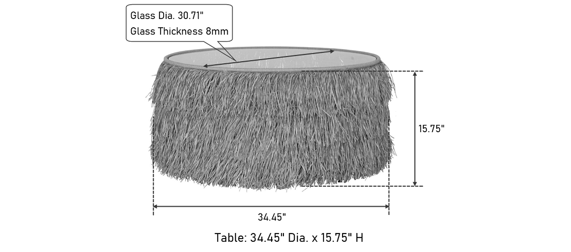 Katalina table dimensions